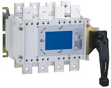 Рубильник перекидной CHINT NH40-1600/3CS 3п 1600А положение I-0-II картинка
